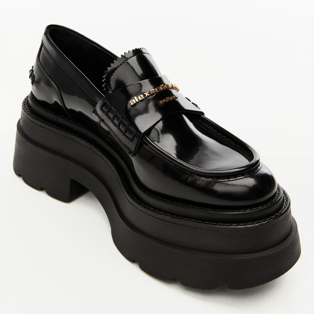 Alexander Wang Black Platform Loafers